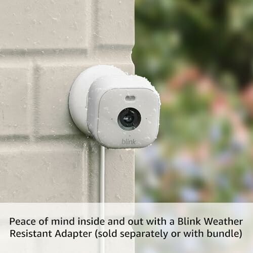 Blink outdoor camera with weather-resistant adapter