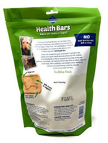 Blue Buffalo Health Bars with Apple and Yogurt Treats For Dogs package