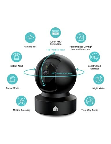 Kasa Smart Indoor Pan-Tilt Home Security Camera