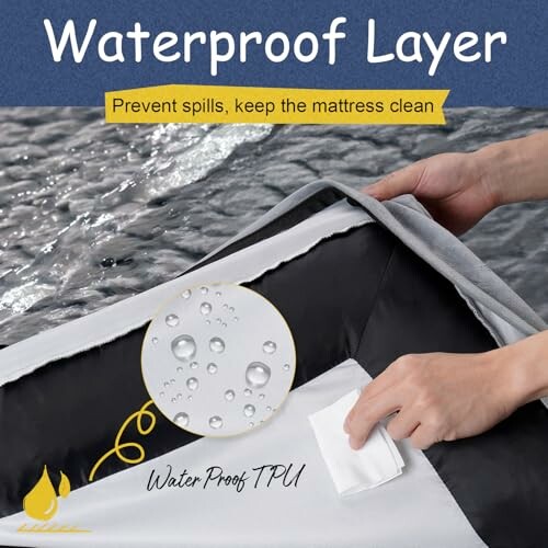 Waterproof layer and slip-resistant bottom for clean and fresh sleeping environment